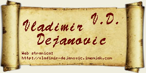 Vladimir Dejanović vizit kartica